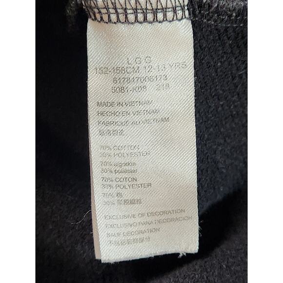 Nike Air Jordan Crop Girls 12 13 Embroidered Logo Fleece Shirt Y2K Athleisure - Picture 8 of 9